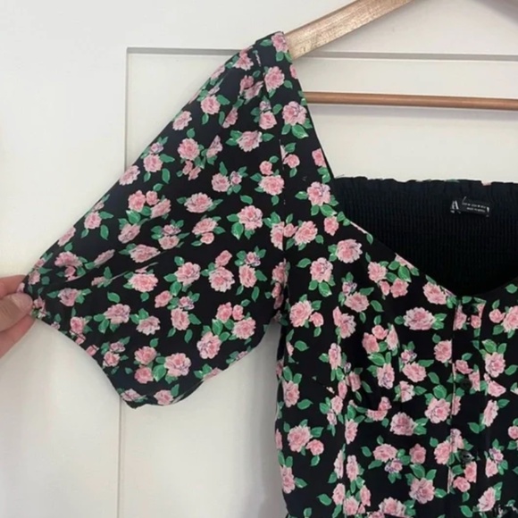 Black Floral crop top from Zara - Picture 5 of 5